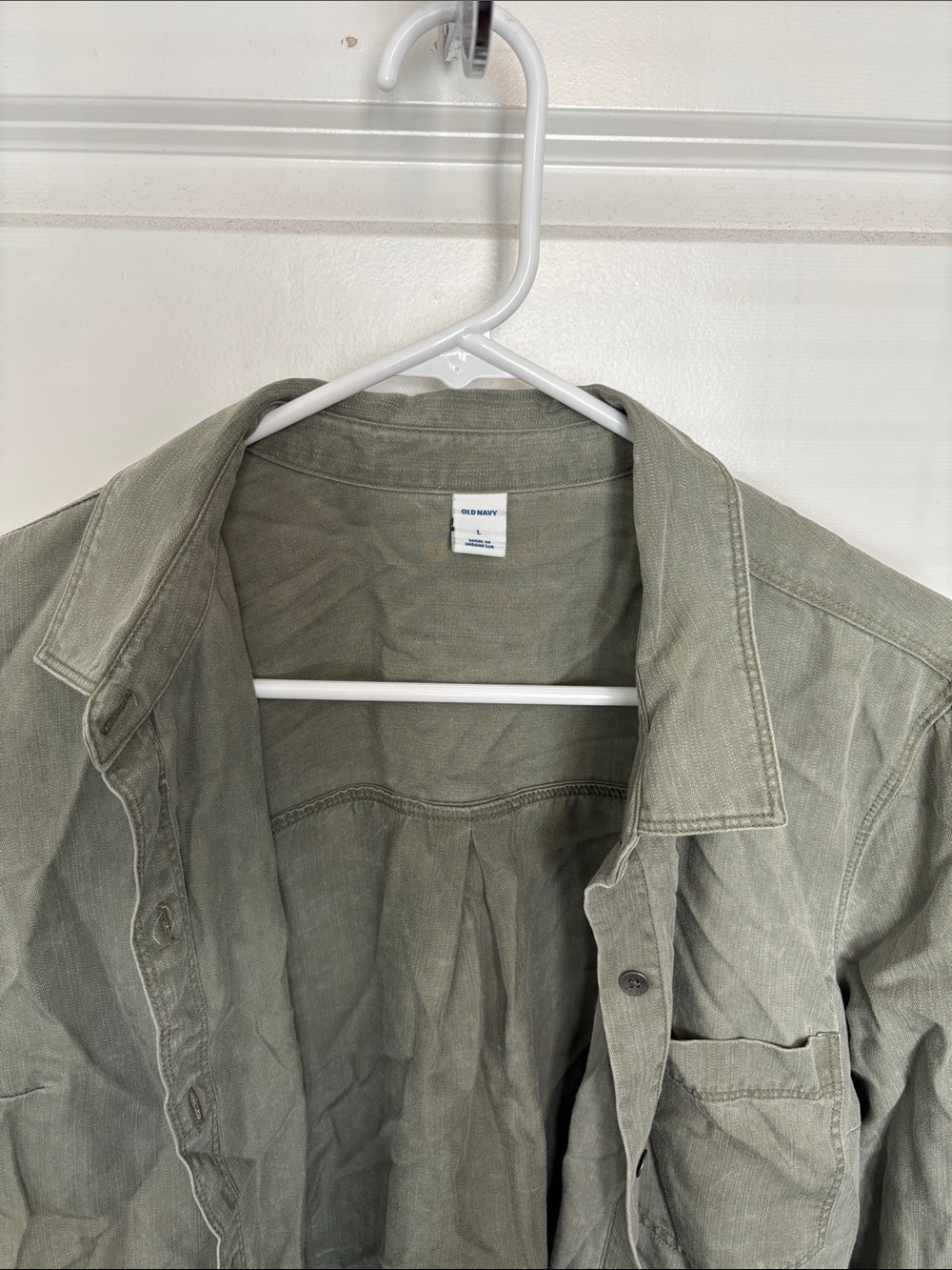 Old Navy Olive Utility Shirt Jacket